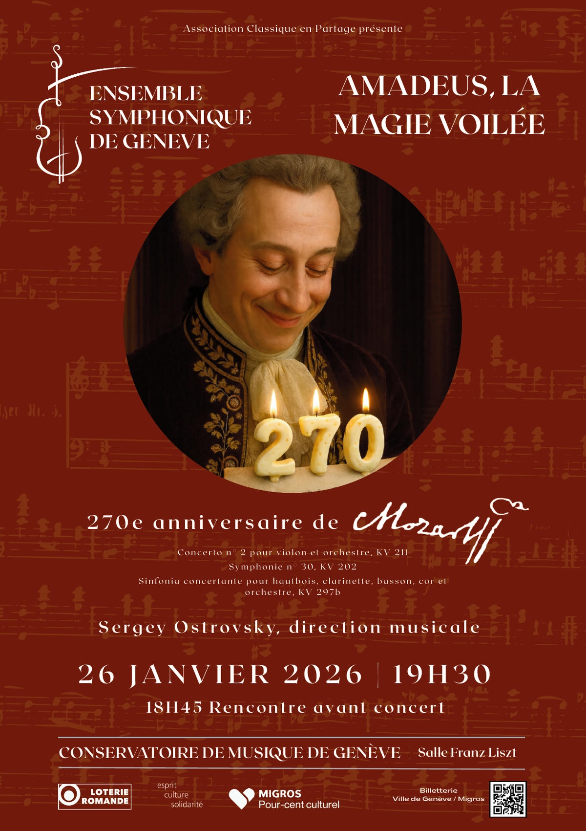 Ensemble Symphonique de Genève - affiche prochain concert